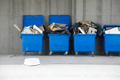 Construction site with waste clearance services in Tufnell Park