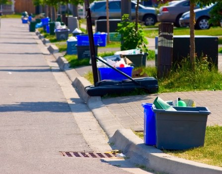 Wide range of items being cleared from a flat